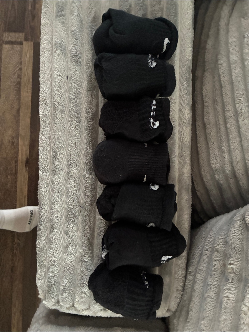 Nike Black Men's Athletic Crew Socks - Pack of 7